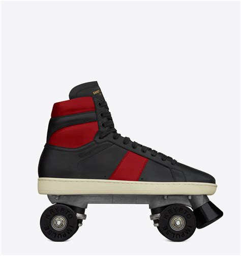 replica saint laurent skate shoes|Splurge: Saint Laurent's S$3550 roller skate stilettos are the most .